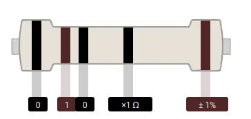 Smart Meter ten ohm resistor.