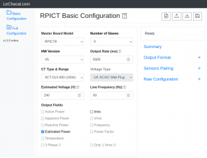 Configuration Web Tool for RPICT hats