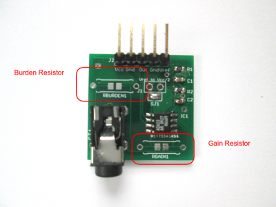 CT conditionner showing resistors meaning.