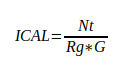 Math formulae to compute calibration coefficient for AC current monitoring.